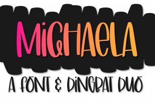 Michaela - A Font & Dingbat Duo Font Download