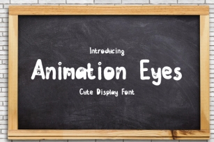 Animation Eyes Font Download