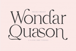 Wondar Quason Classic Serif Typeface Font Download