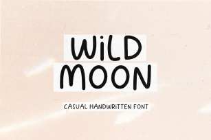 Wild Moon - Handwritten Font with Extras! Font Download