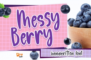 Messy Berry - Handwritten Font Font Download