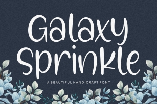 Galaxy Sprinkle Beautiful Handcraft Font Font Download