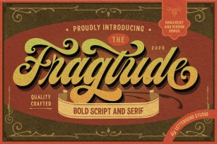 Fragtude - Vintage Display Typeface Font Download
