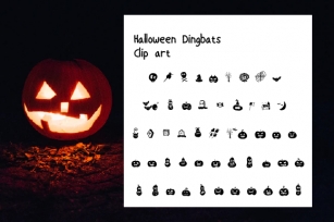Halloween Clip Art Font Download