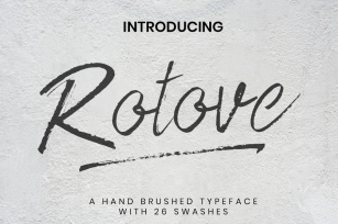 Rotove - Brush Font Font Download