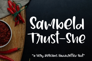 Sambeld Trust-She  Delicious Handwritten Font Font Download