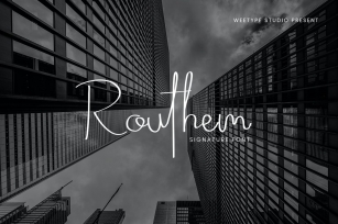 Routhem - Signature Script Font Download