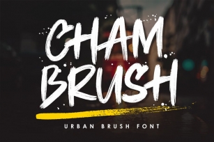 Chambrush - Urban Brush Font Font Download