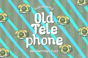 Old Telephone - A Fun Handwritten Font Font Download