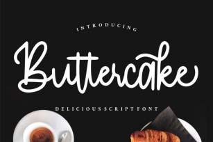 Buttercake | Monoscript font Font Download