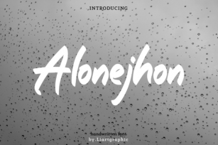 Alonejhon Font Download