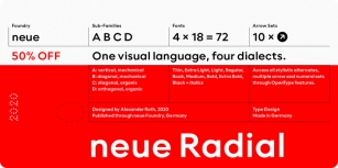 Neue Radial Font Download