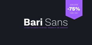 Bari Sans Font Download