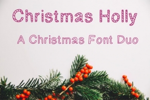 Christmas Holly Font Download