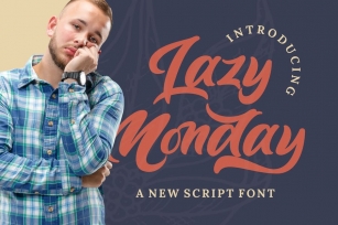 Lazy Monday - Bold Script Font Font Download