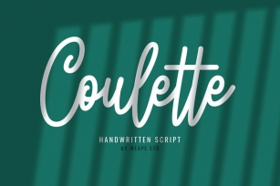 Coulette Handwritten Script Font Download