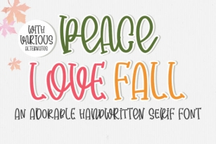 Peace Love Fall Font Download