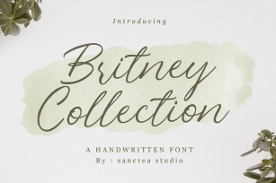 Britney Collection | Handwritten Font Font Download