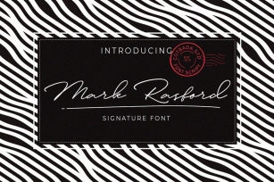Mark Rasford Signature Font Download