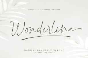 Wonderline Signature Font Download