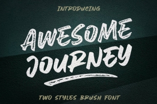 Awesome Journey - Brush Font Font Download