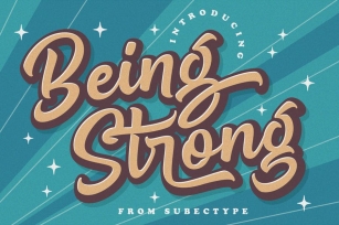 Being Strong - Layered Font Font Download