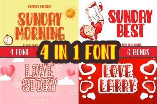 4 IN 1 Font Download