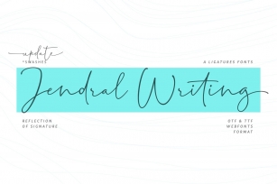 Jendral Writing Signatures Font Download