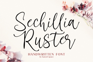 Sechillia Ruster - Handwritten font Font Download