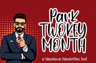Park Twokeymonth  Handsome Handwritten Font Font Download