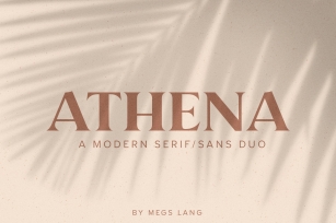 Athena  A Modern Serif & Sans Serif Font Duo Font Download