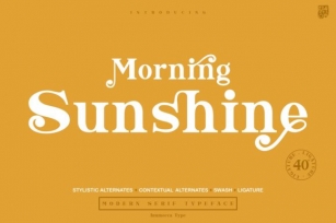 Morning Sunshine Font Download
