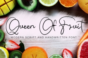 Queen of Fruit Font Download