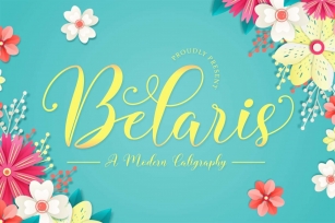 Belaris - Modern Calligraphy Font Download
