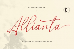 Allianta | A Beauty Handwritten Font Font Download