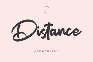 Distance Bold Script Font Font Download