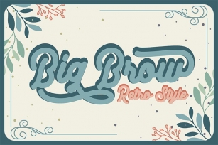 Big Brow - Retro Style Font Download