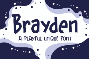 Brayden Typeface - A Playful Unique Font Font Download