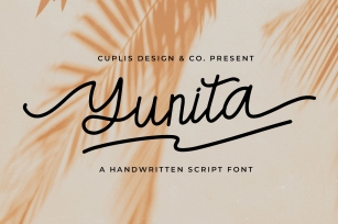 Yunita a Handwritten Script Font Font Download
