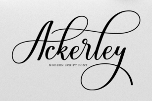 Ackerley Font Download