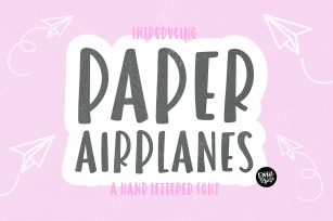PAPER AIRPLANES Bold Sans Font Font Download