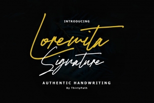 Loremita Signature Font Download