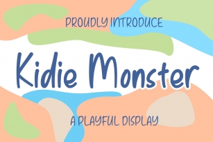 Kidie Monster With Cute Monster Characters Font Download