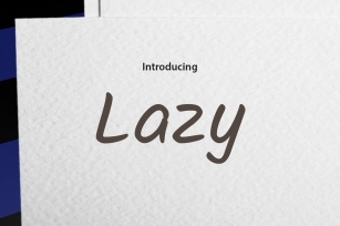 Being Lazy Font Download