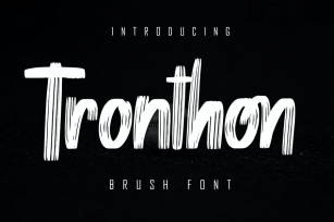 Tronthon Brush Font Font Download