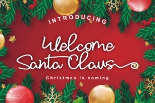 Welcome Santa Claus Font Download