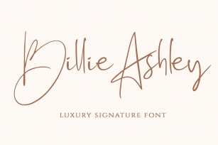 Billie Ashley - a Script Handwritten Font Font Download
