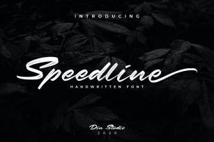 Speedline-Beautiful Brush Font Font Download