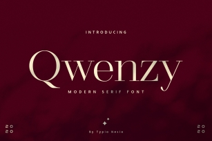 Qwenzy - Modern Serif Font Download