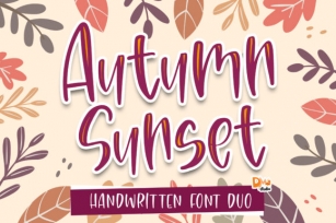 Autumn Sunset Font Download